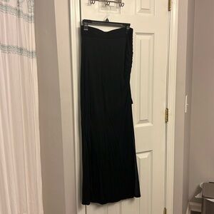 Stem ankle length cotton skirt